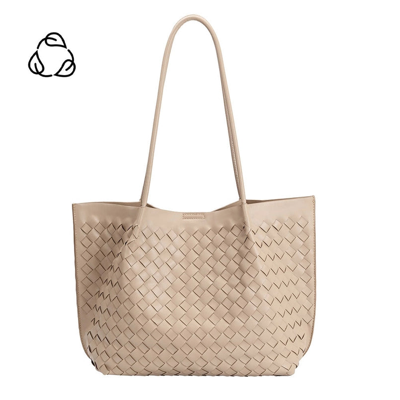 VICTORIA WOVEN VEGAN TOTE