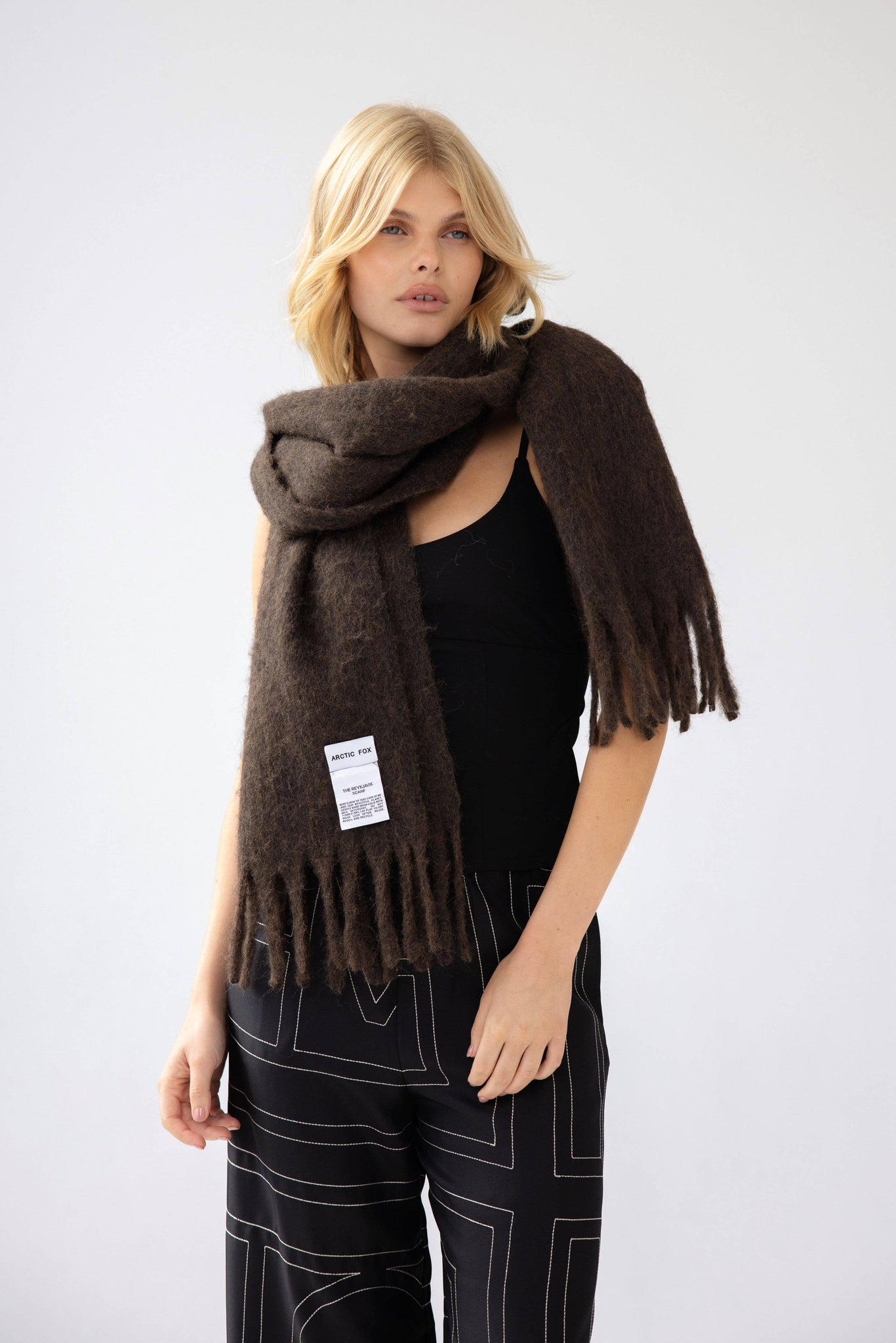 COCOA SIGNATURE WOOL SCARF