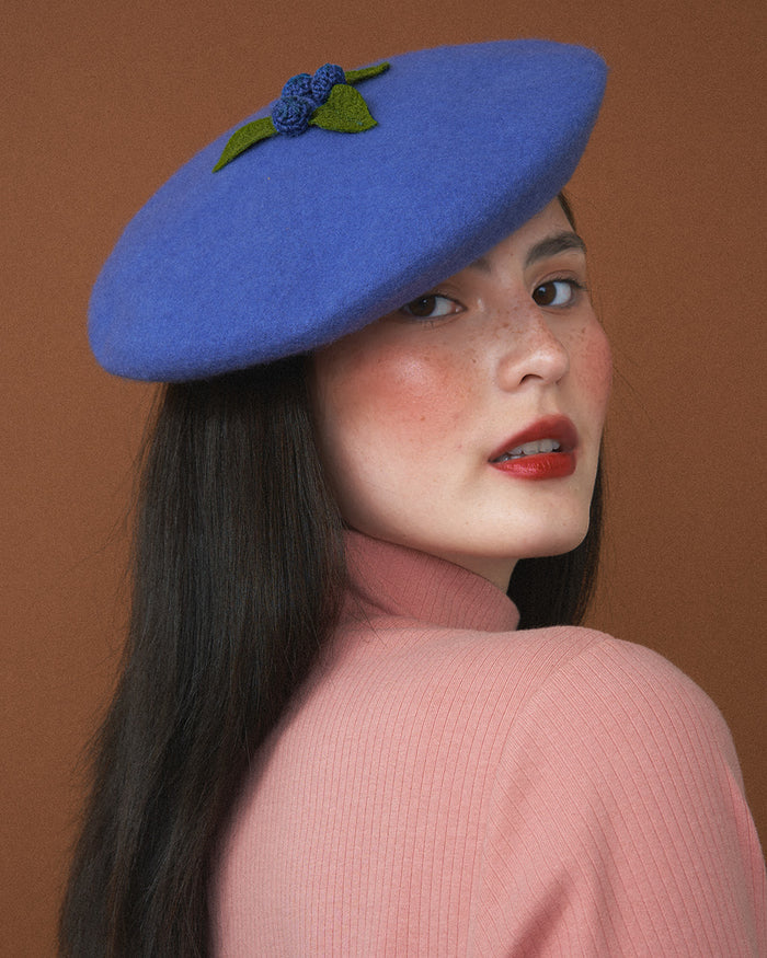 KINA AND TAM X DAVID ROSS LAWN FRUITCORE BERET