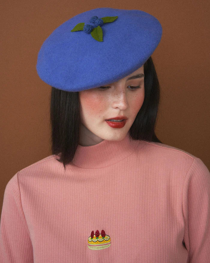 KINA AND TAM X DAVID ROSS LAWN FRUITCORE BERET