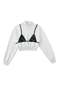 F.B.C. LACE BIKINI BOD SWEATSHIRT