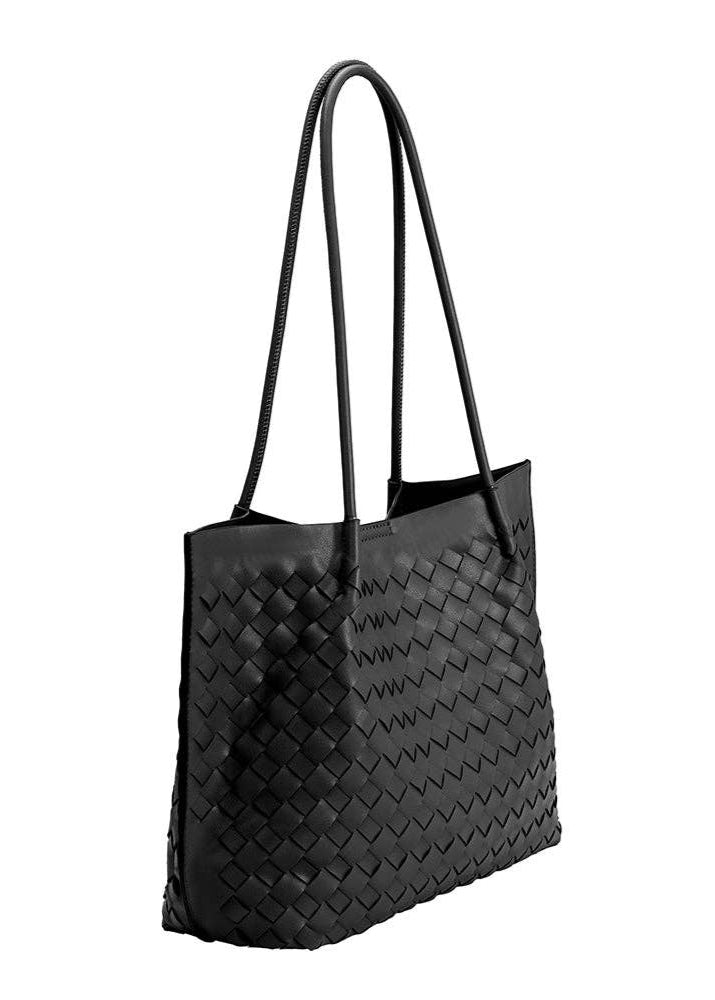 VICTORIA WOVEN VEGAN TOTE