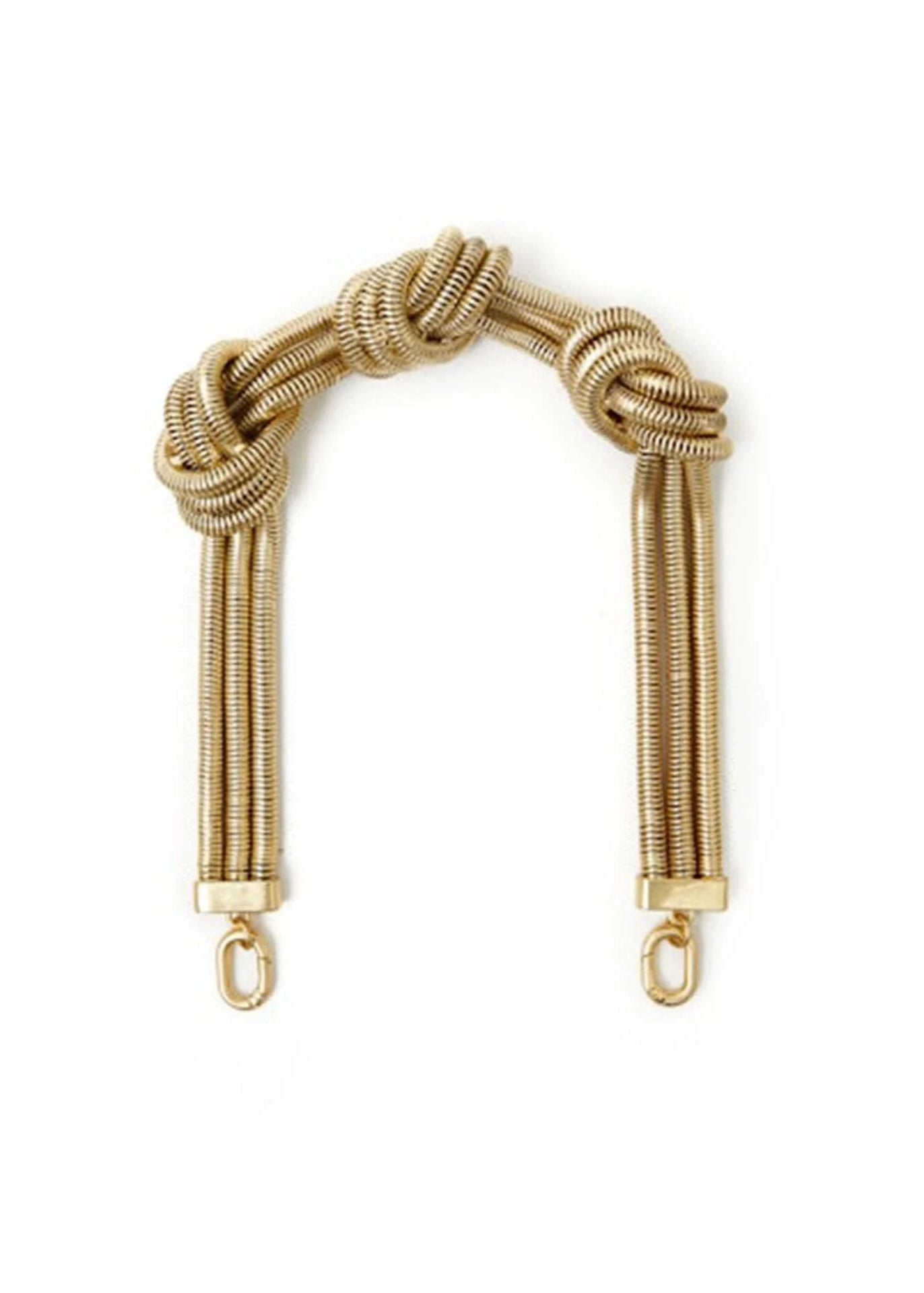 CLARE V. KNOTTED CHAIN SHORTIE STRAP