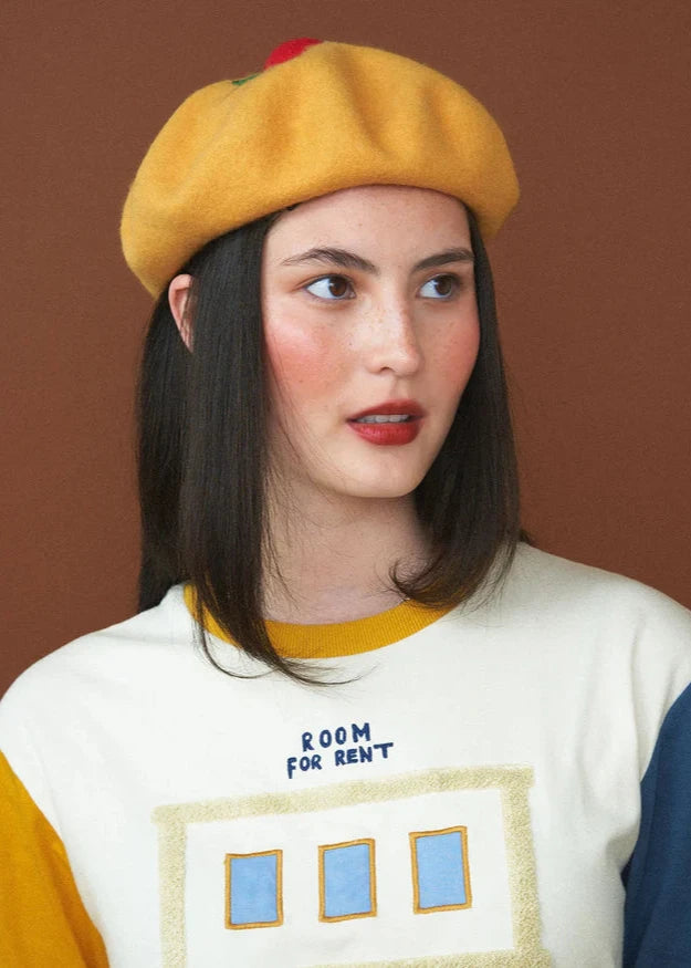 KINA AND TAM X DAVID ROSS LAWN CLOWNCORE BERET