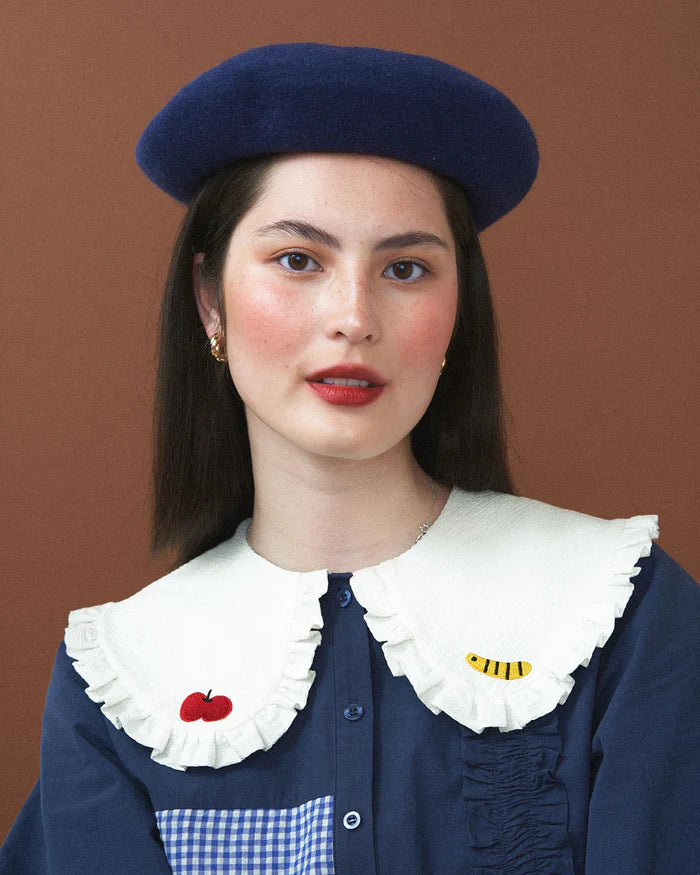 KINA AND TAM X DAVID ROSS LAWN COTTAGECORE BERET