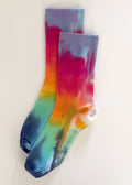 RAINBOW HAND-DYED DRESSY SOCKS
