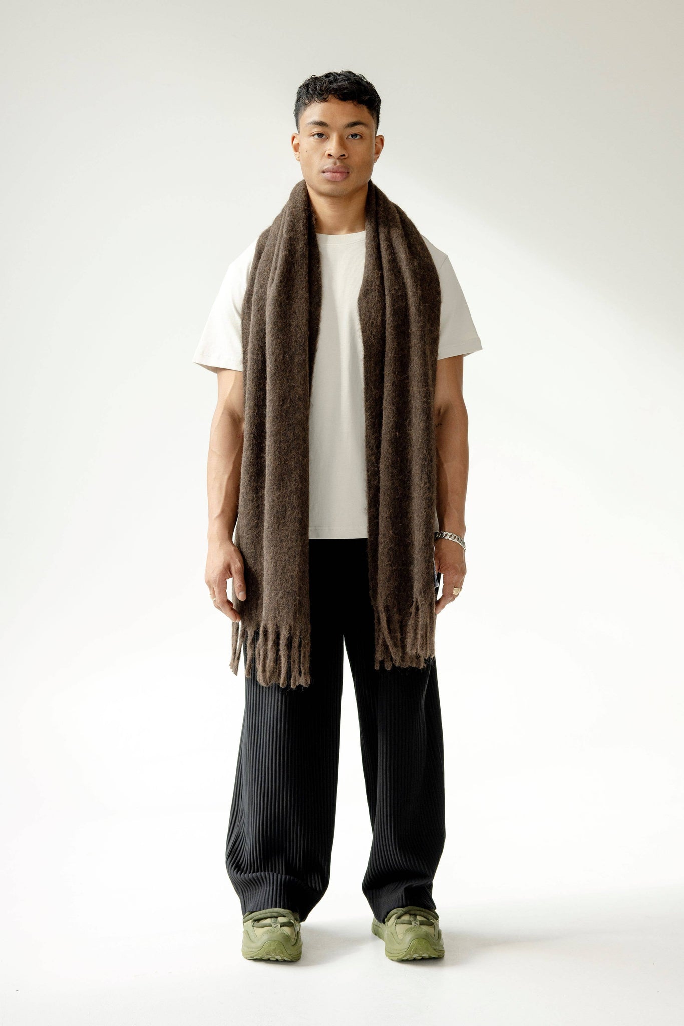 COCOA SIGNATURE WOOL SCARF