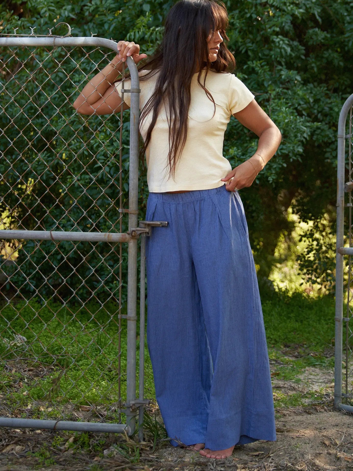 WENDI LINEN STRIPED PANT