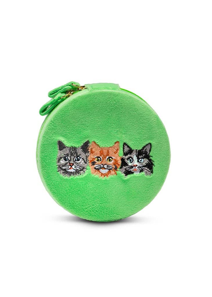 KITTEN CABOODLE JEWELRY ZIP CASE