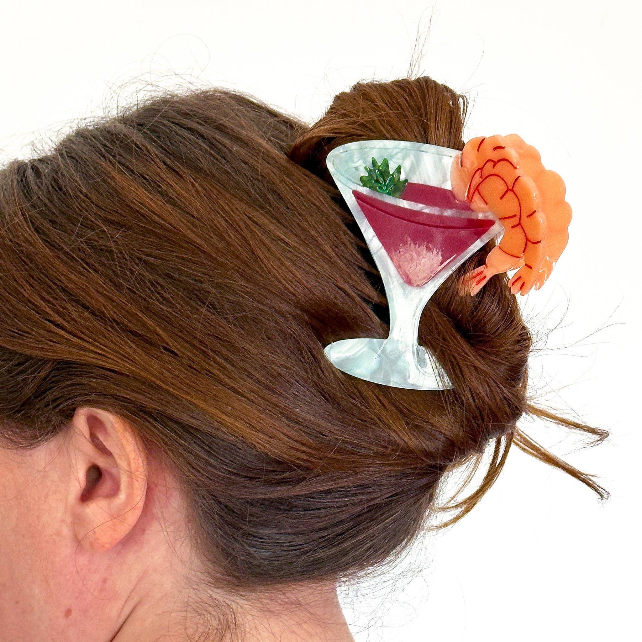 SHRIMP COCKTAIL HAIR CLAW