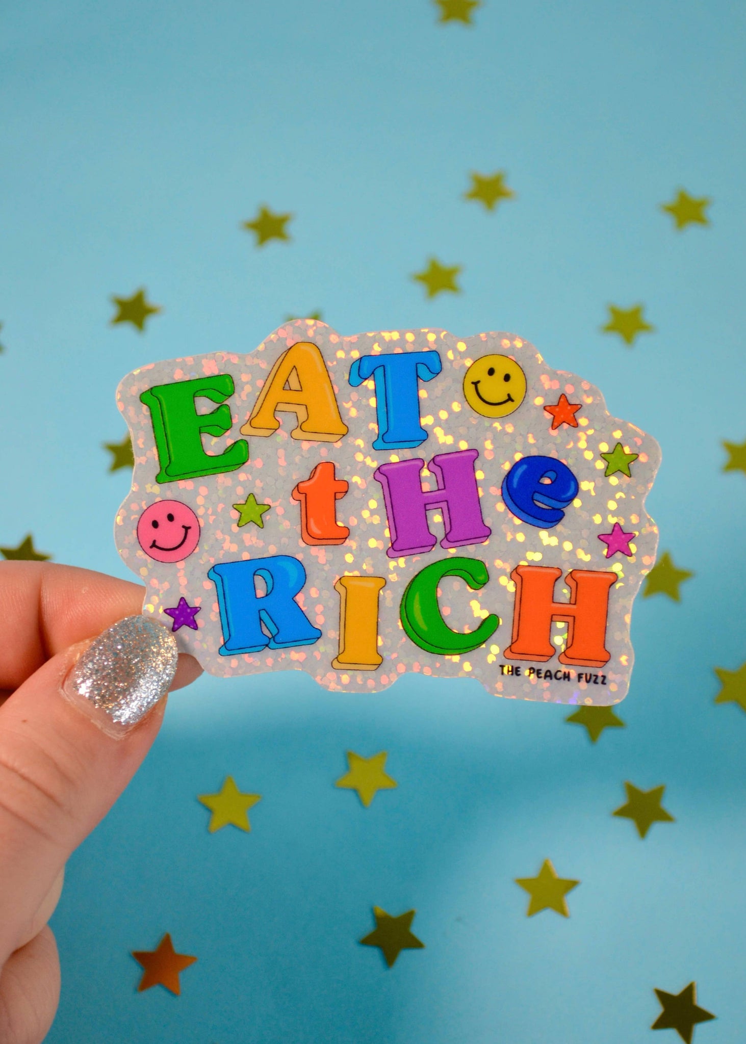 EAT THE RICH STICKER