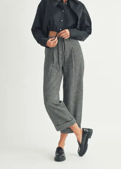 HELENE PLEATED WIDE LEG TROUSER