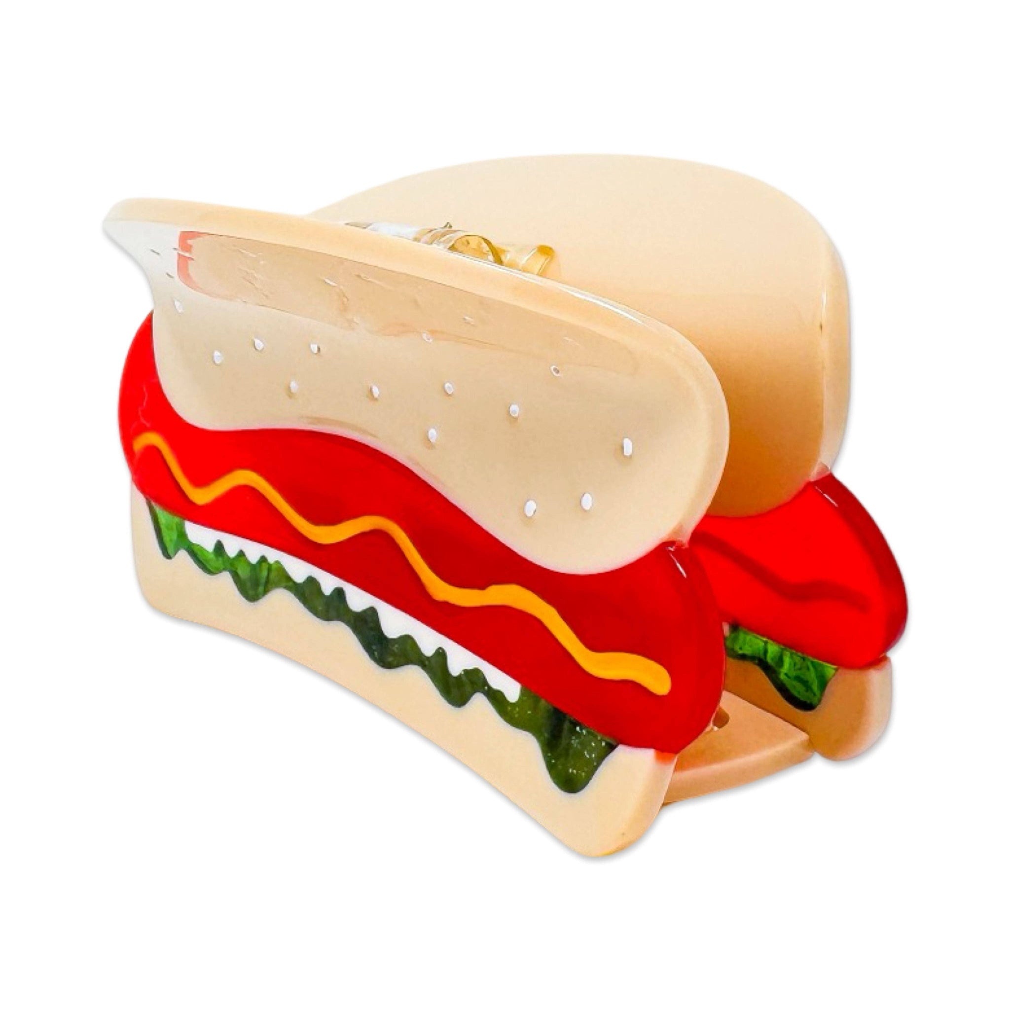 EXTRA FIXINS HOT DOG HAIR CLAW