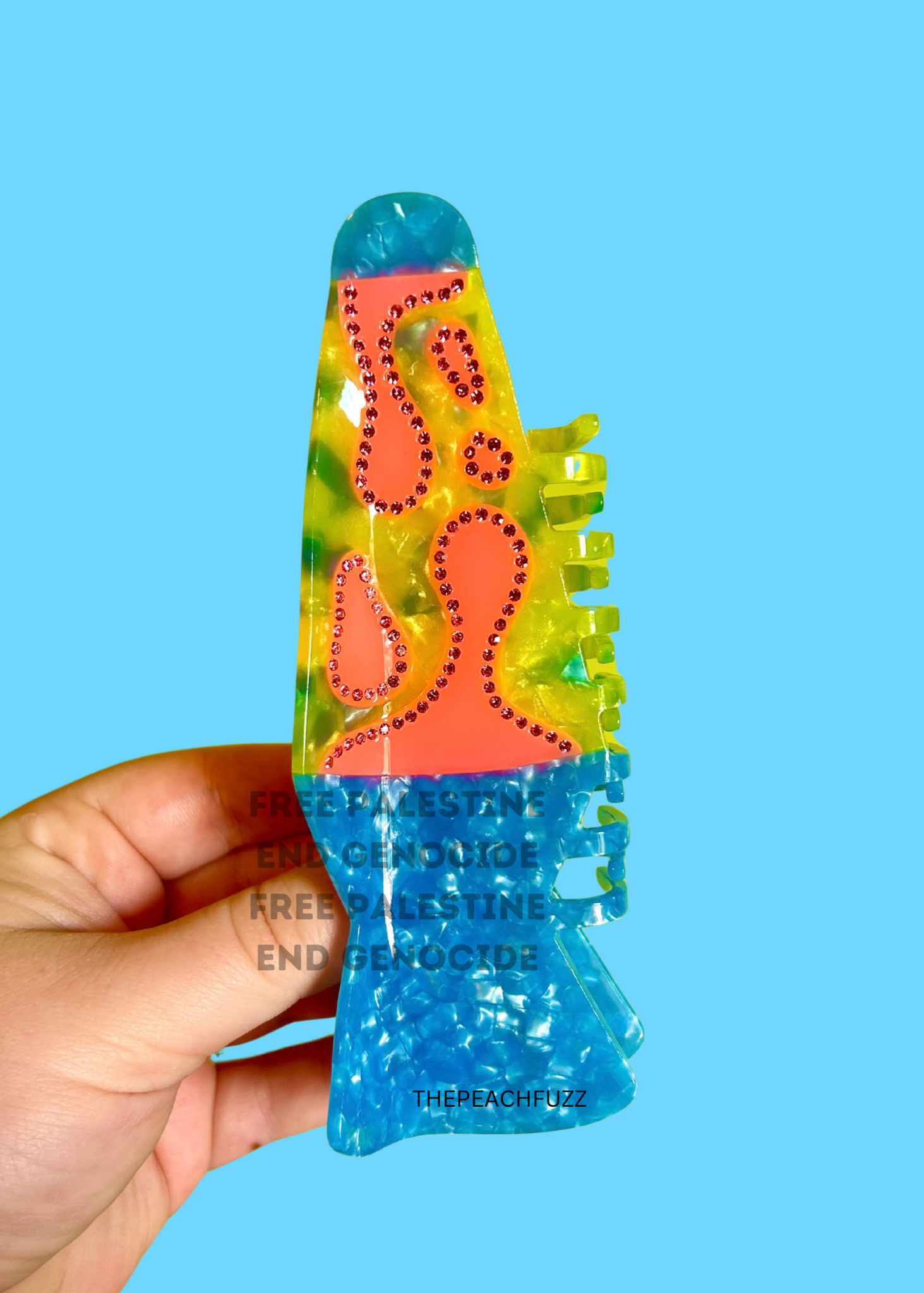 BLINGY LAVA LAMP HAIR CLAW