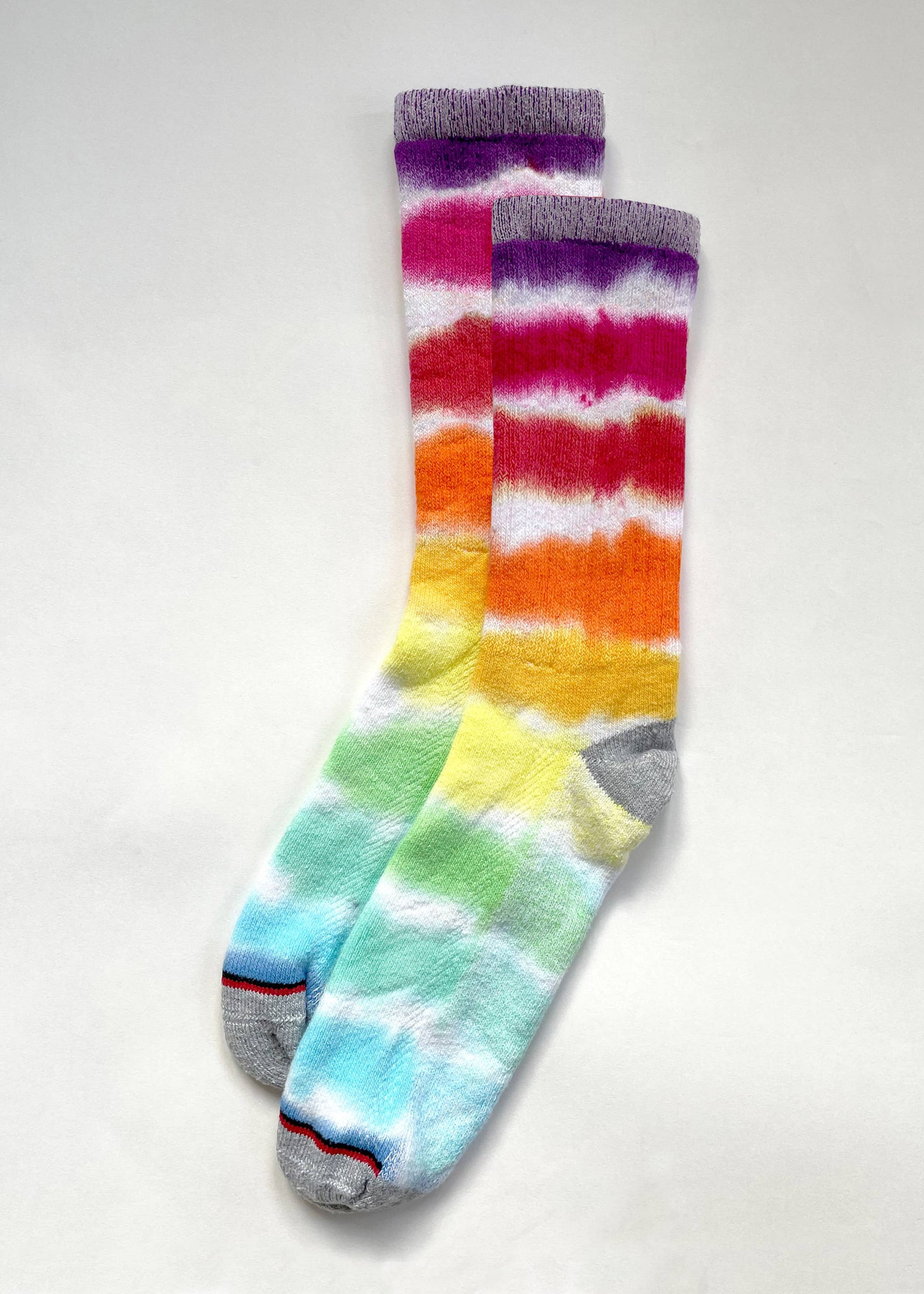 RAINBOW STRIPE HAND-DYED XL SOCK
