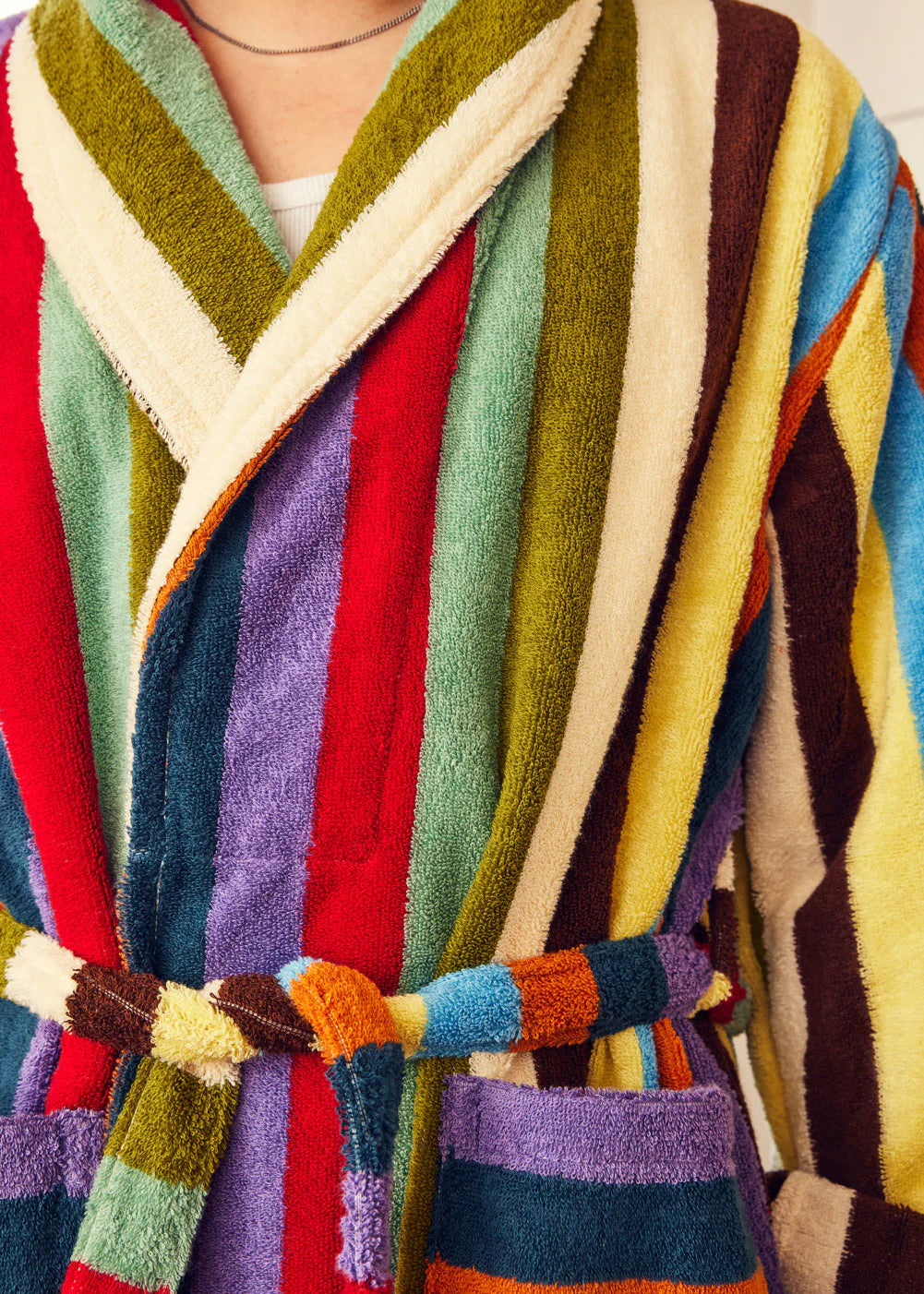 DUSEN DUSEN STRIPE BATHROBES