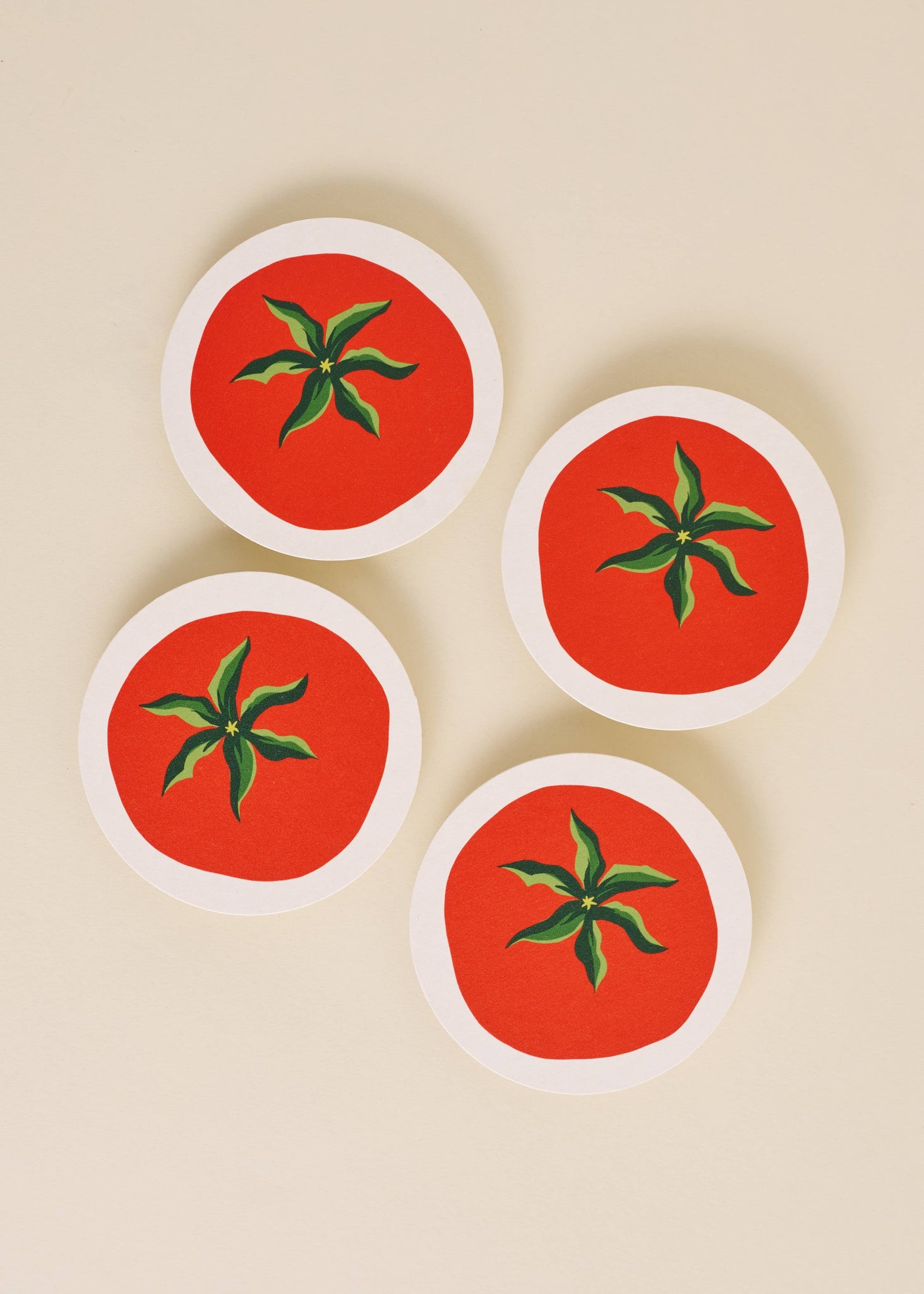 SAN MARZANO TOMATO SET OF FOUR COASTERS