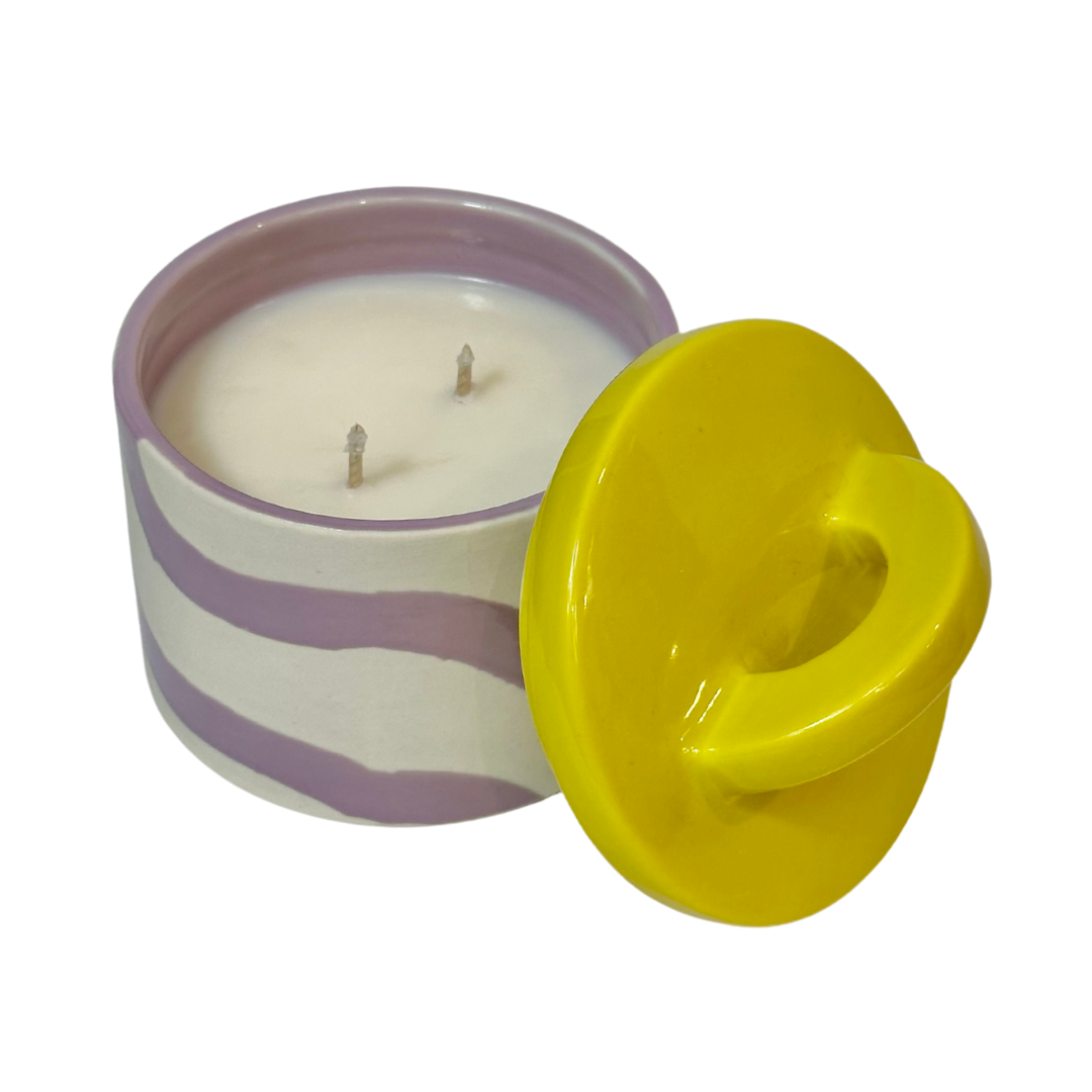 WATER LOTUS & ROSE PABLO POT CANDLE