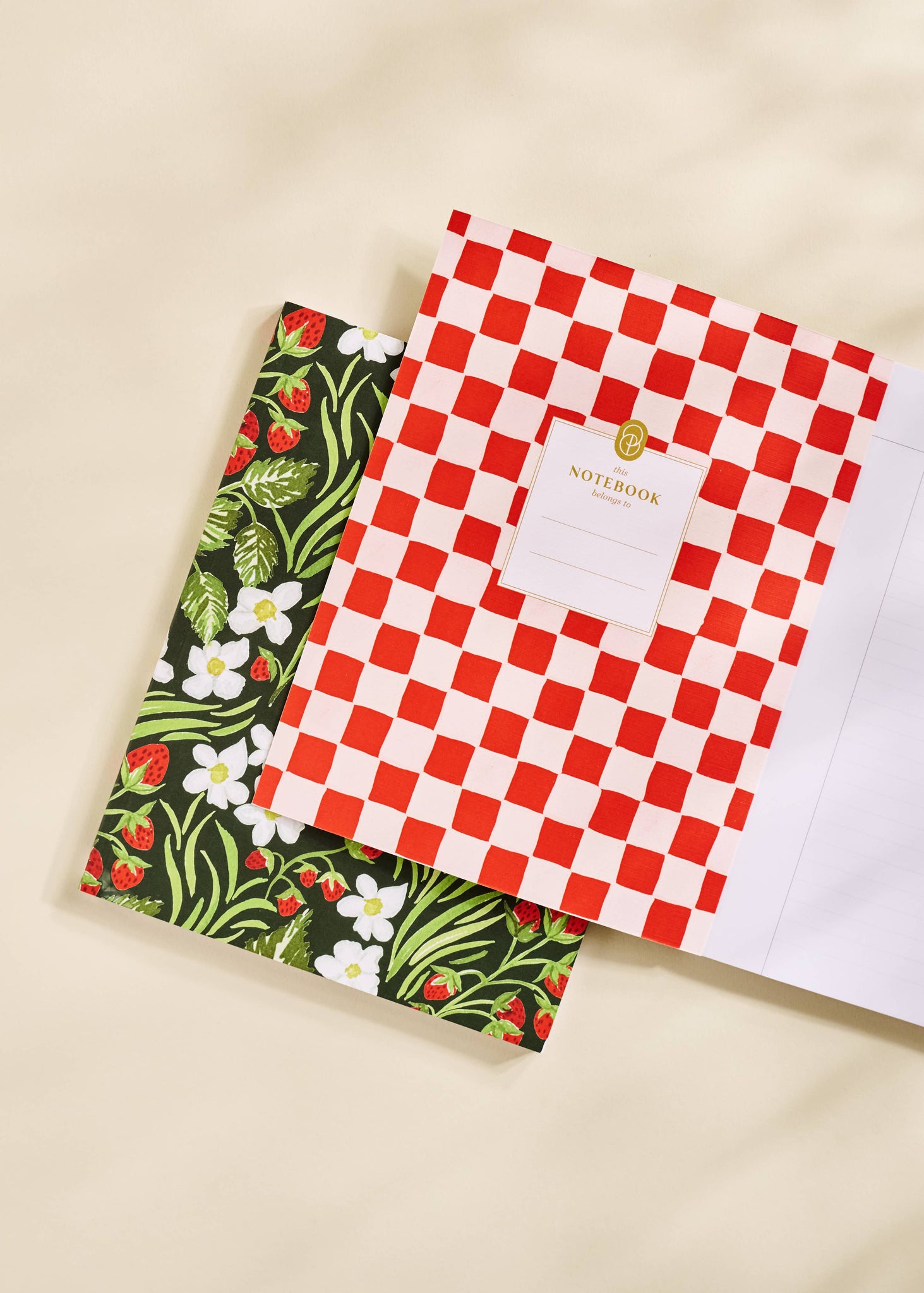 WILD STRAWBERRY LINED JOURNAL