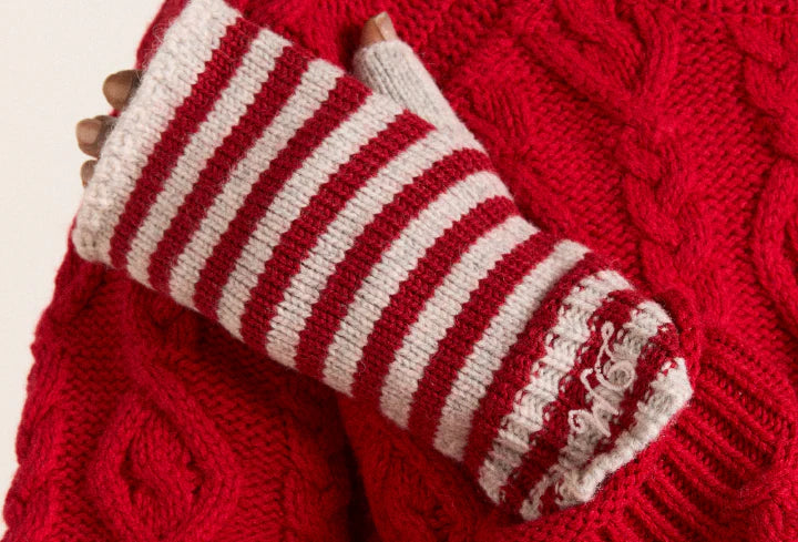 DAMSON MADDER STRIPED MITTENS