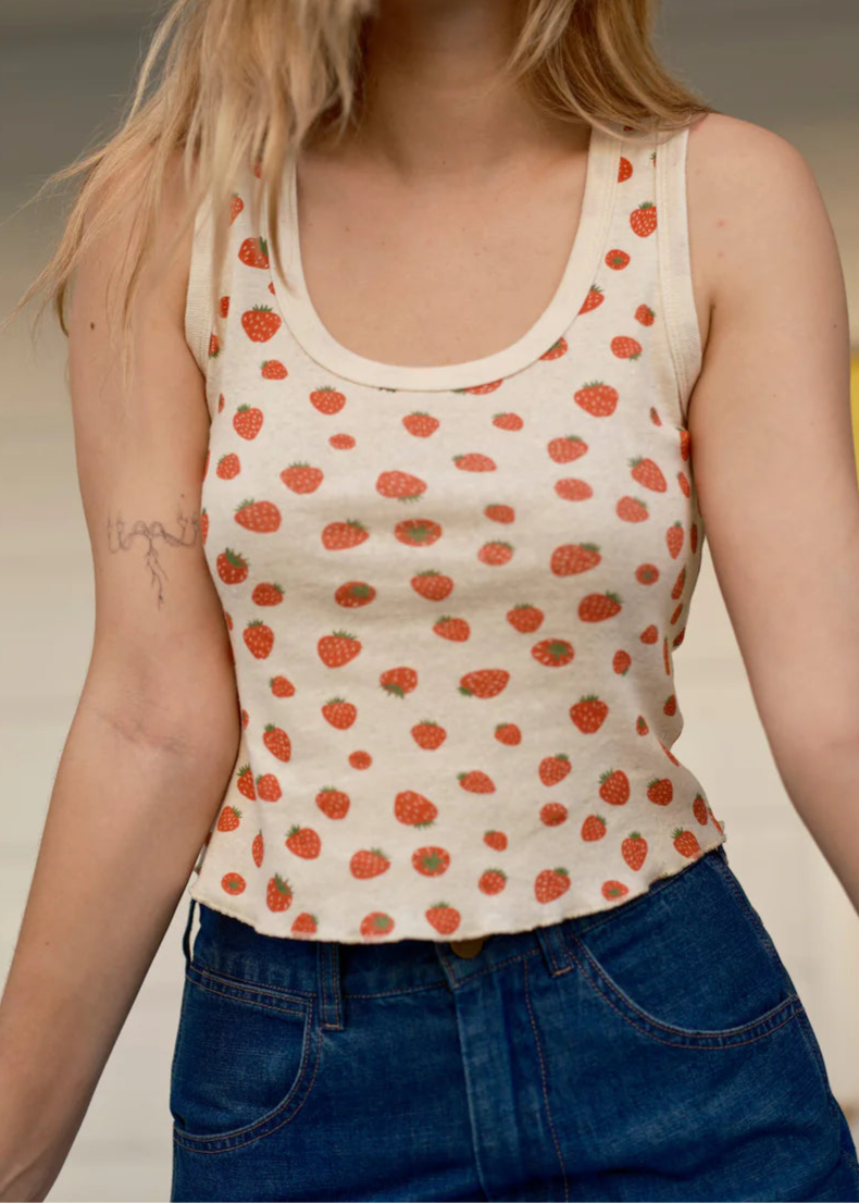 FRAGOLE RIBBED TANK