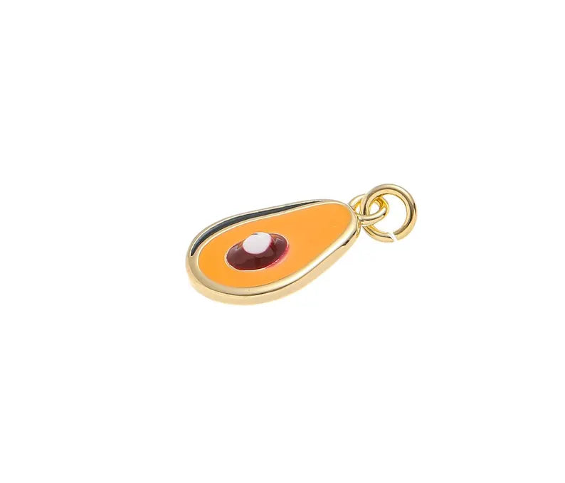 TINY AVOCADO GREEN AND YELLOW CHARM
