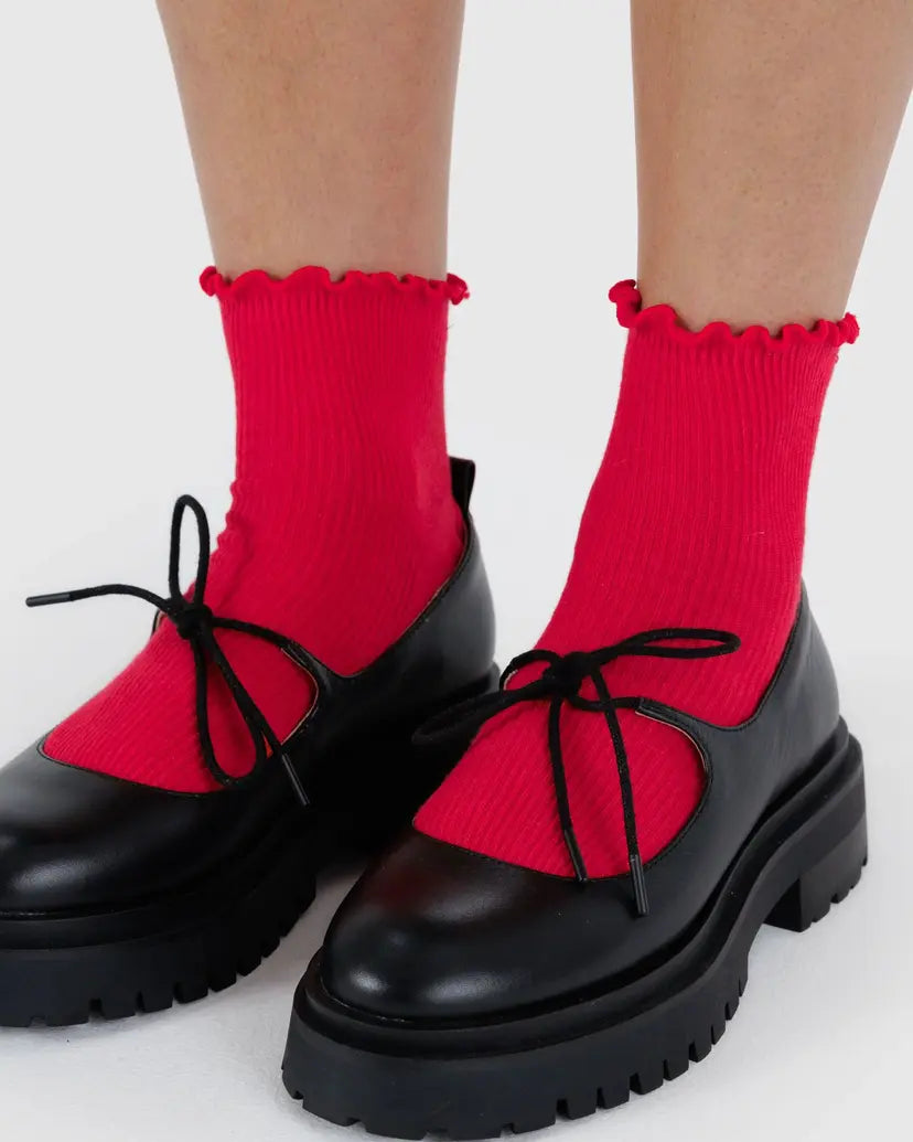 BAGGU LETTUCE EDGE SOCKS