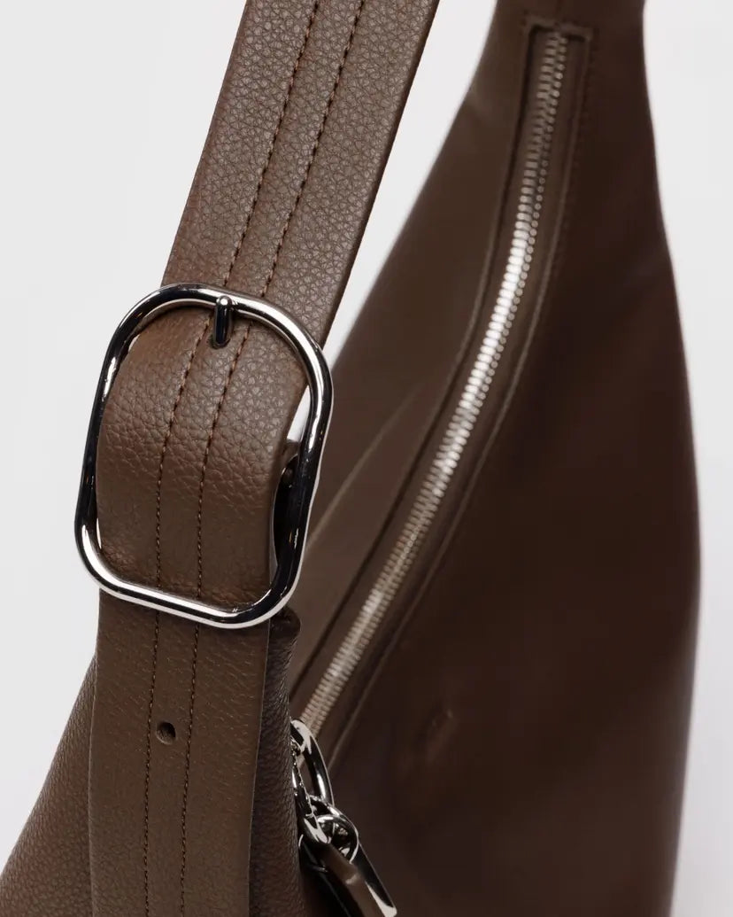 BAGGU LEATHER SHOULDER BAG