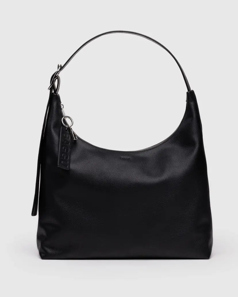 BAGGU LEATHER SHOULDER BAG