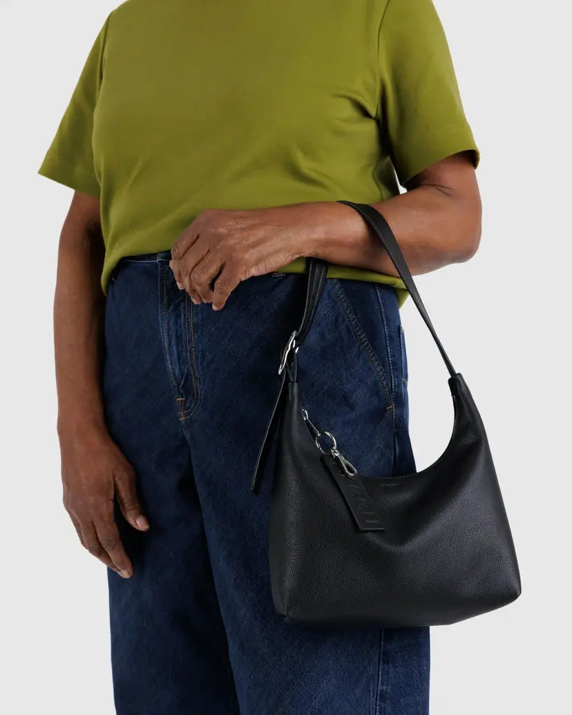 BAGGU LEATHER MINI SHOULDER BAG