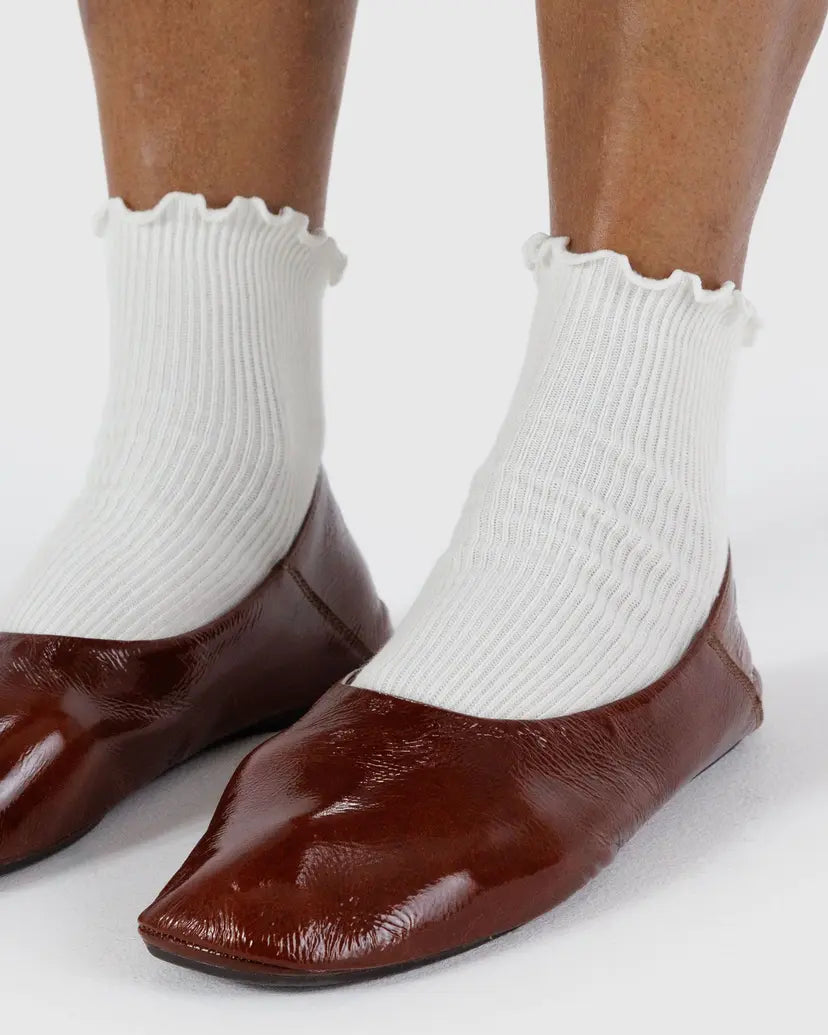 BAGGU LETTUCE EDGE SOCKS