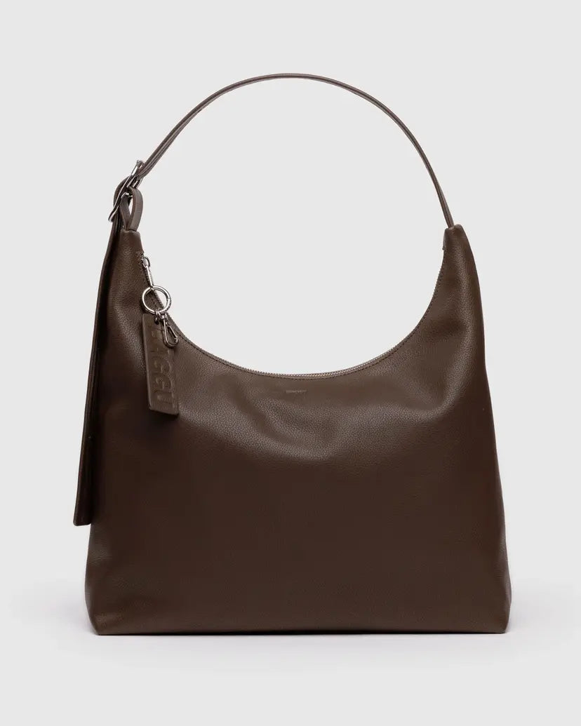 BAGGU LEATHER SHOULDER BAG