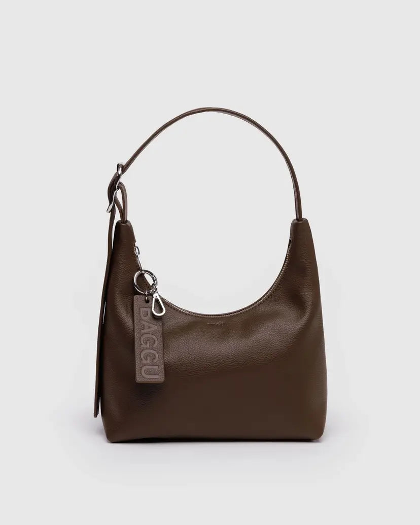 BAGGU LEATHER MINI SHOULDER BAG