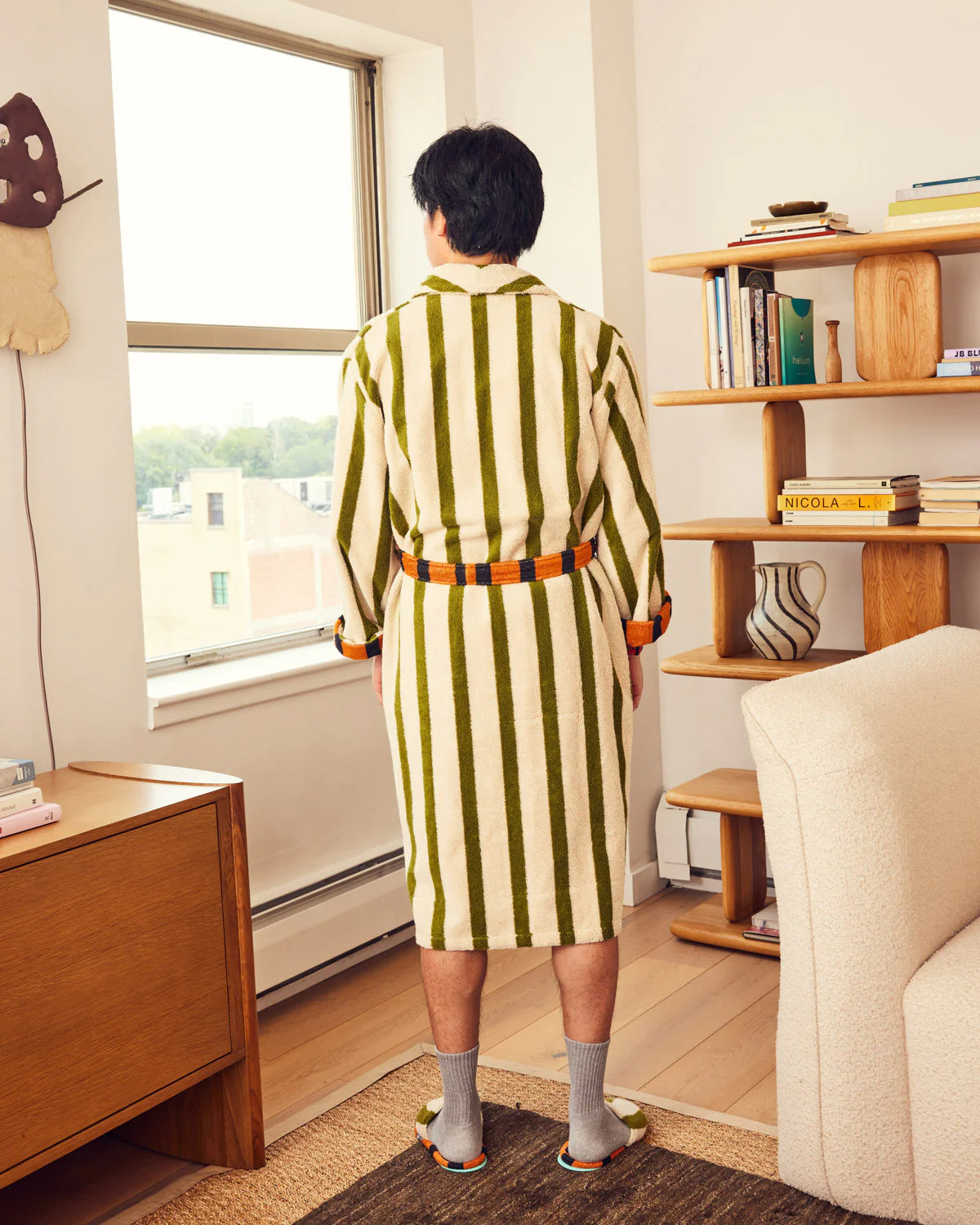DUSEN DUSEN STRIPE BATHROBES