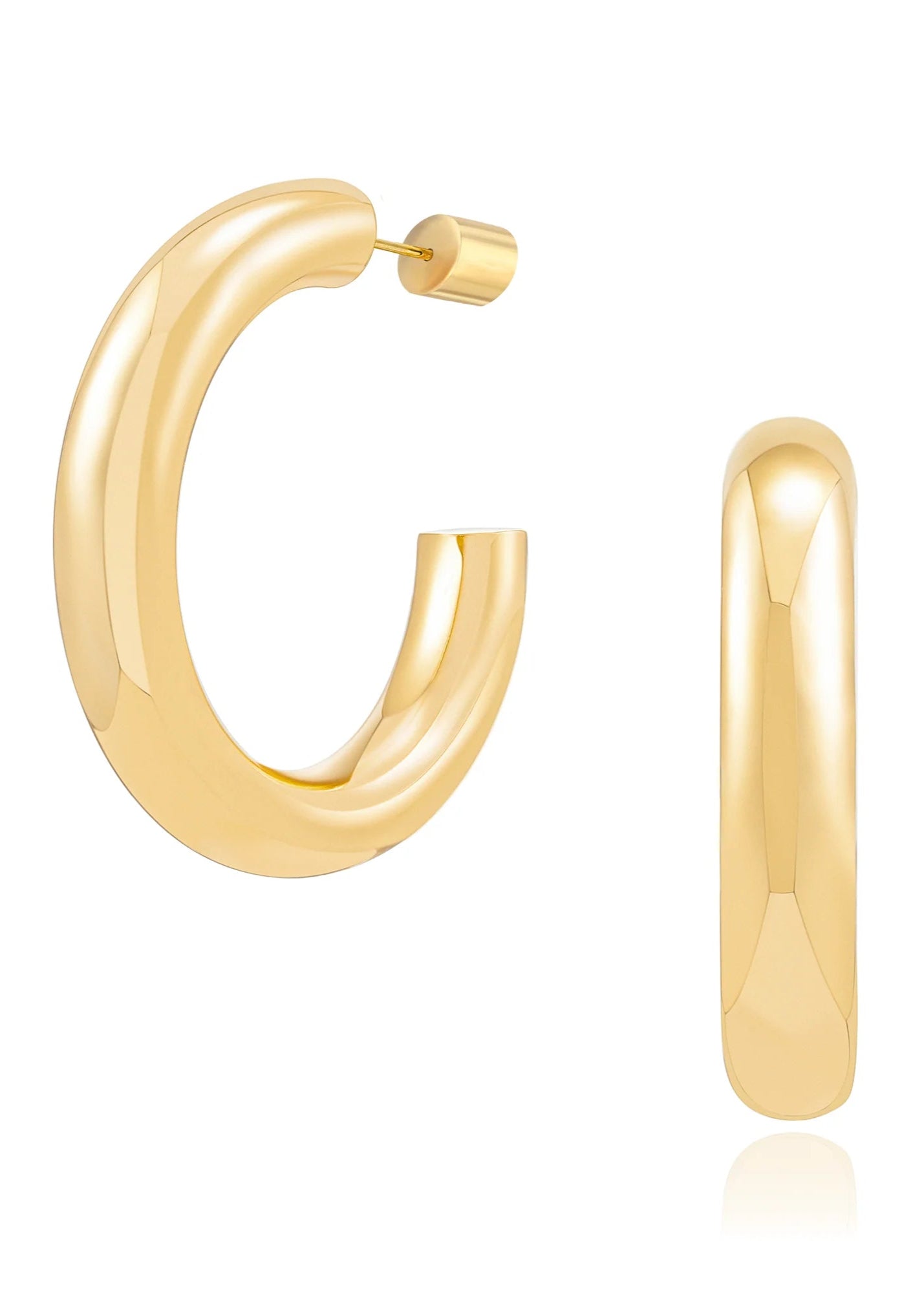 AMORE CHUNKY HOOP EARRINGS