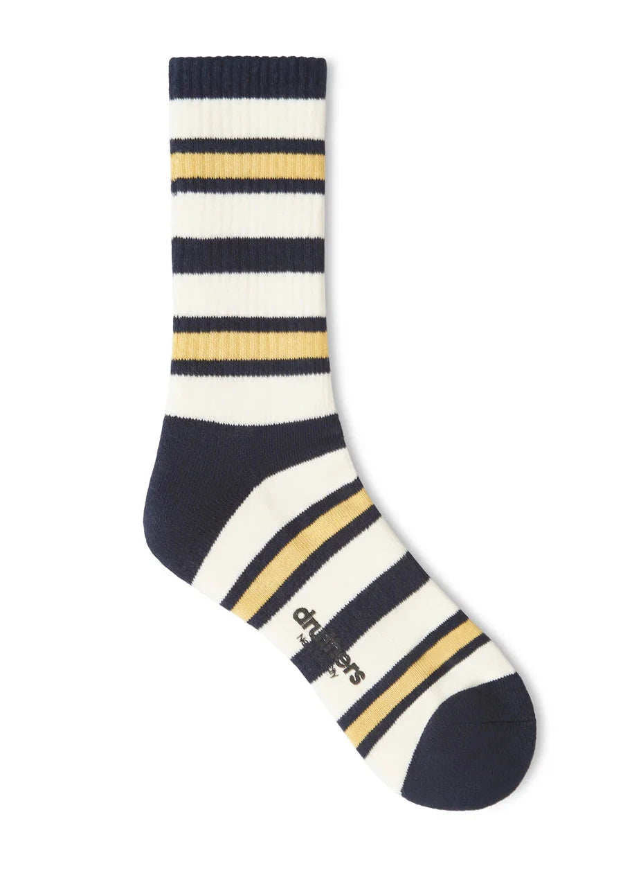 DRUTHERS LUXURY YARN STRIPE CREW SOCK