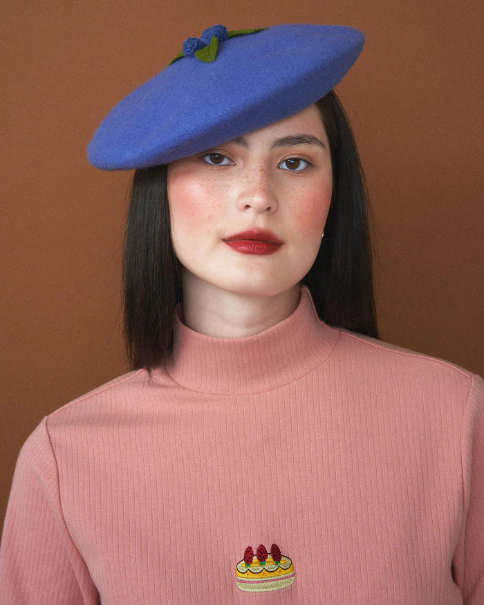 KINA AND TAM X DAVID ROSS LAWN FRUITCORE BERET