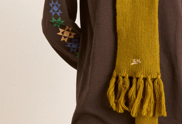 DAMSON MADDER TASSEL HOODED SCARF