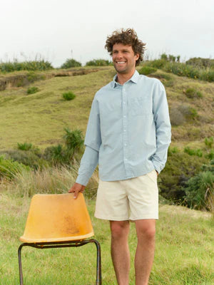 MEN'S ONE POCKET LONG SLEEVE BUTTON DOWN