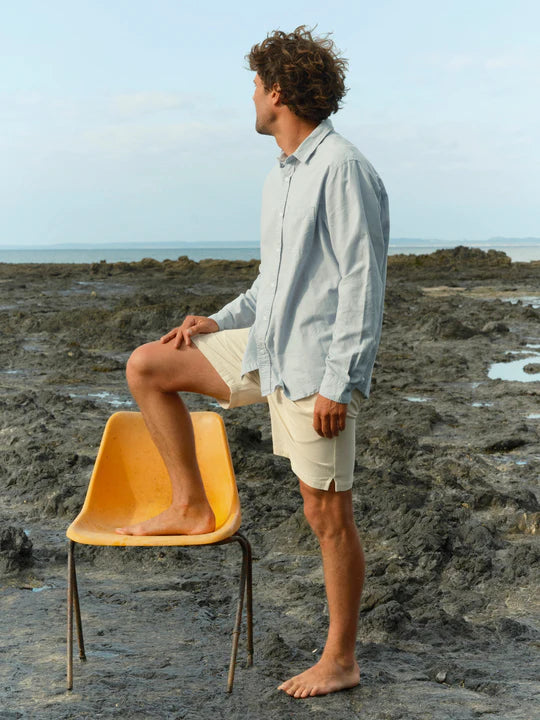 MEN'S ONE POCKET LONG SLEEVE BUTTON DOWN