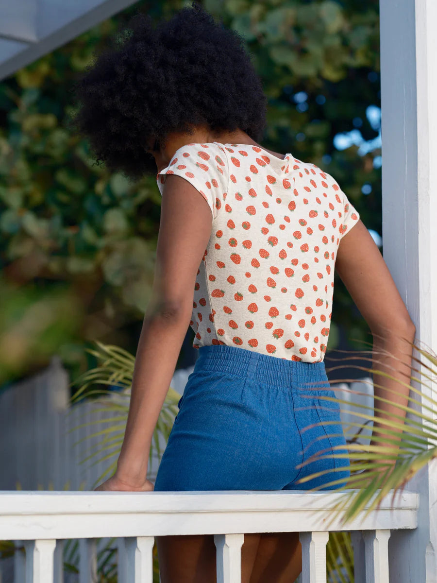FRAGOLE RIBBED TEE