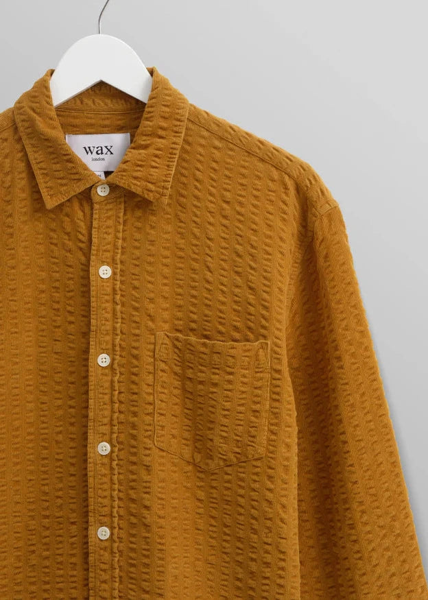 WAX LONDON SHELLY SEERSUCKER CORD SHIRT