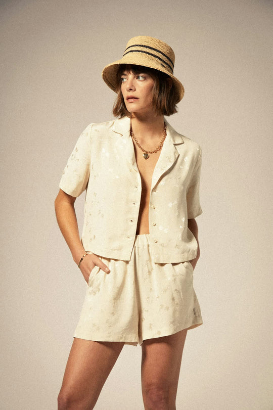 SELINE FLORAL BUTTON DOWN
