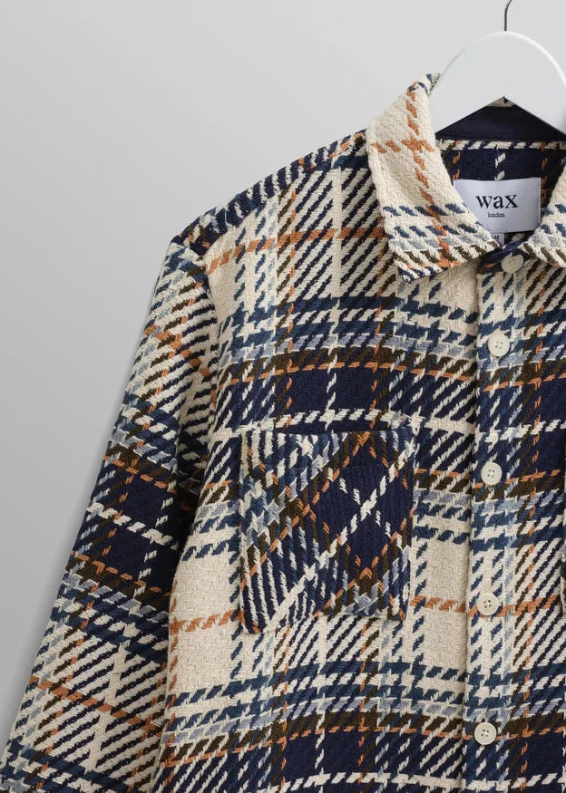 WAX LONDON WHITING CHARLTON CHECK OVERSHIRT