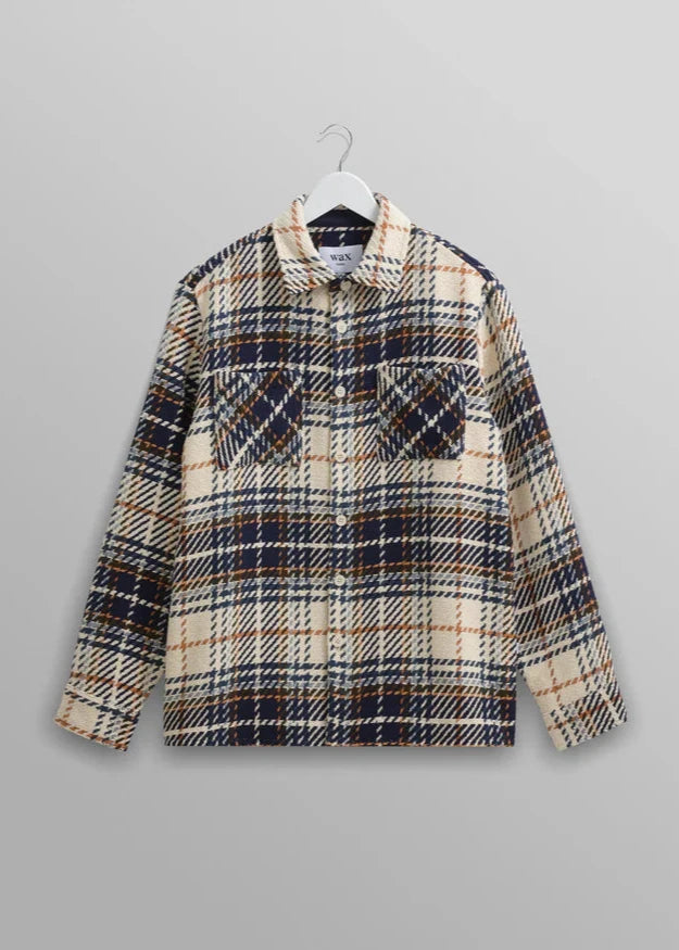 WAX LONDON WHITING CHARLTON CHECK OVERSHIRT