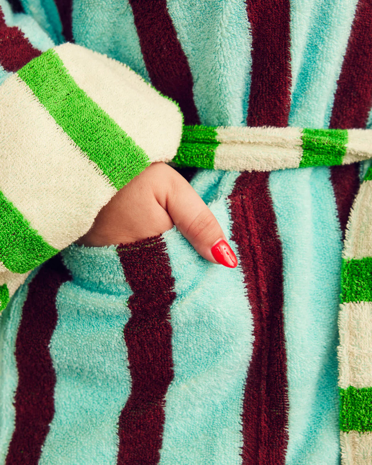 DUSEN DUSEN STRIPE BATHROBES
