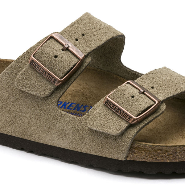 BIRKENSTOCK ARIZONA TAUPE SUEDE SANDAL