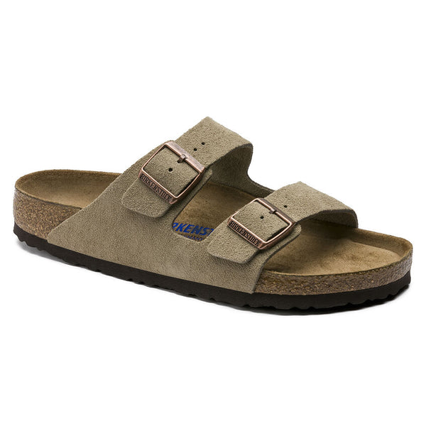 BIRKENSTOCK ARIZONA TAUPE SUEDE SANDAL