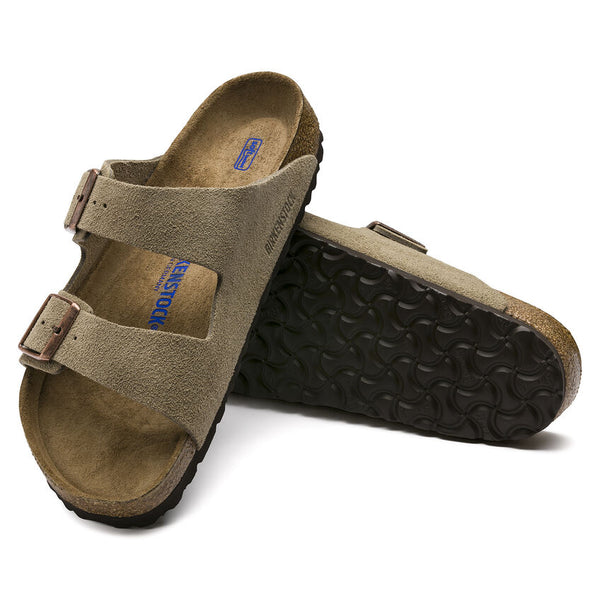 BIRKENSTOCK ARIZONA TAUPE SUEDE SANDAL