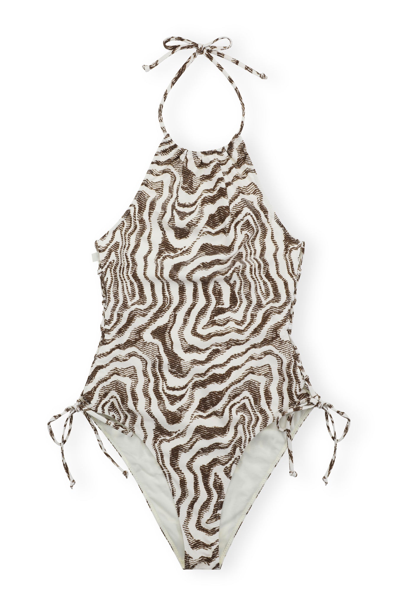 GANNI RECYCLED TIEBAND SWIMSUIT
